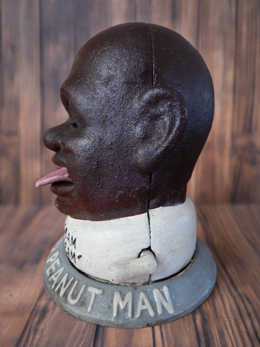 Cast Iron Mechanical Bank - Smilin' Sam From Alabam'