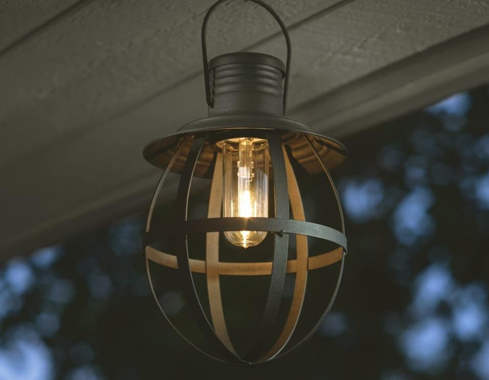 #BHL840 Outdoor Hanging Dusk to Dawn LED Battery Operated Lantern a-???? #1 SELLER BACK IN STOCK!
