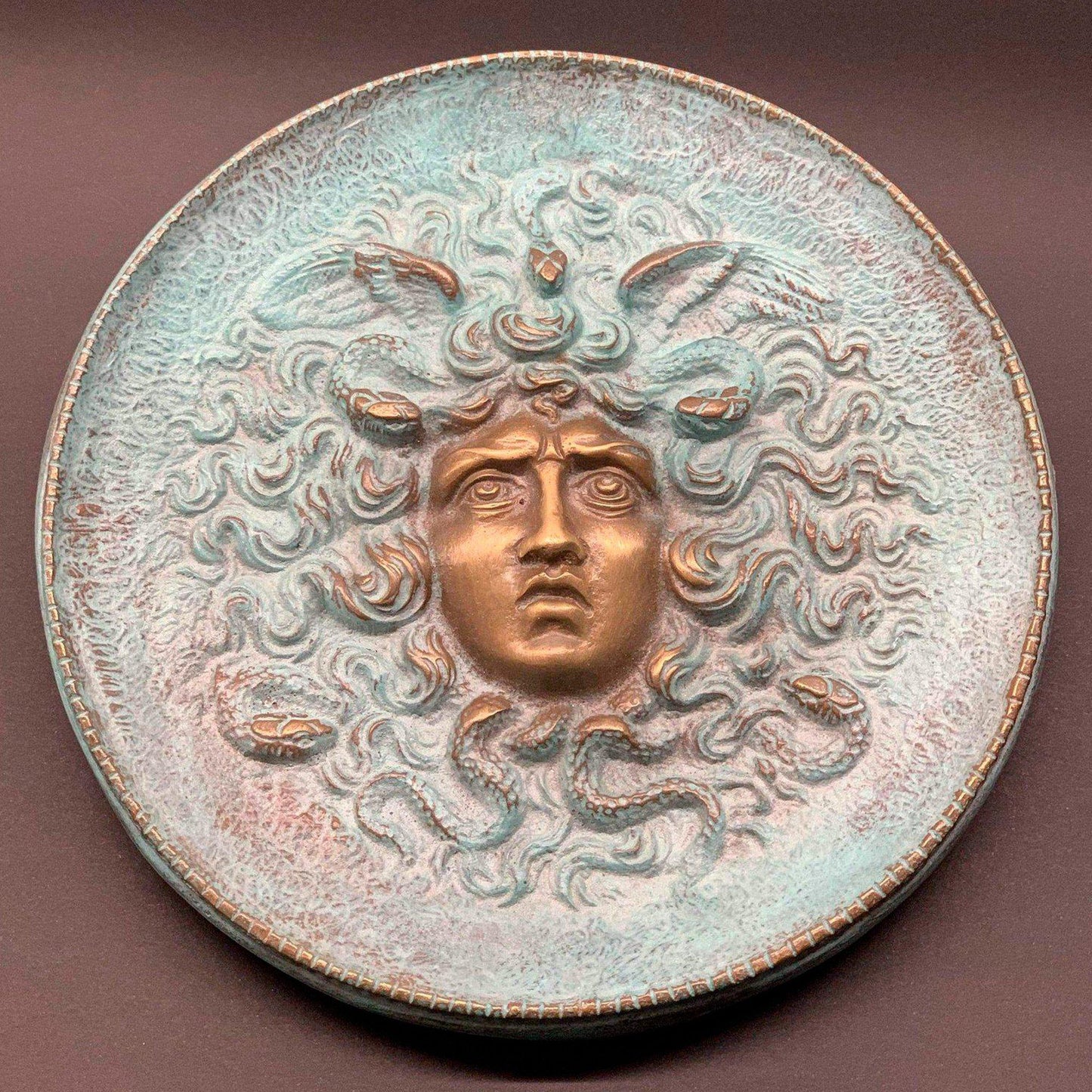 Piatto Medusa Grande in Bronzo