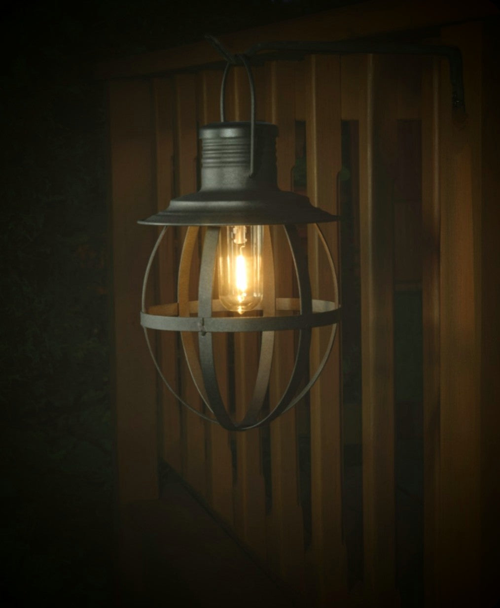 #BHL840 Outdoor Hanging Dusk to Dawn LED Battery Operated Lantern a-???? #1 SELLER BACK IN STOCK!