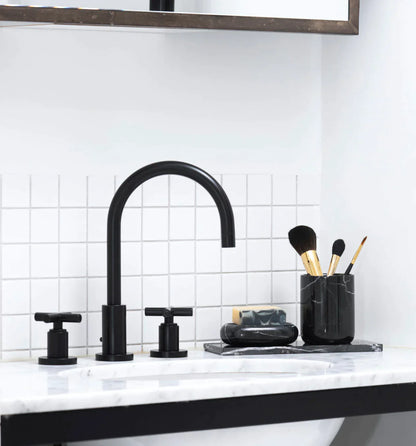 Black Marble Bathroom Set