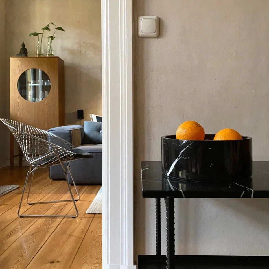 Black Marble Fruit Bowl