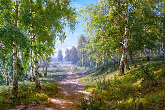Birch Forest Canvas Art Prints by Sergej Basov