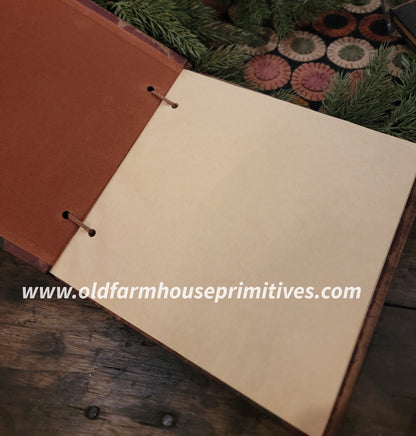 #BKL1R Primitive Merry Christmas Memories Book