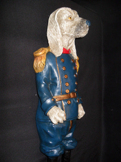 Horse Bridle Holder - Dog In Blue Uniform