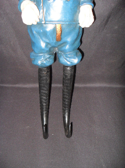 Horse Bridle Holder - Dog In Blue Uniform