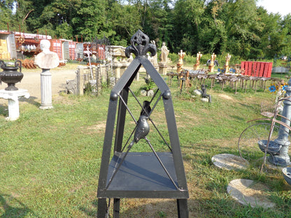 Industrial Black Stacking Obelisk Shelf