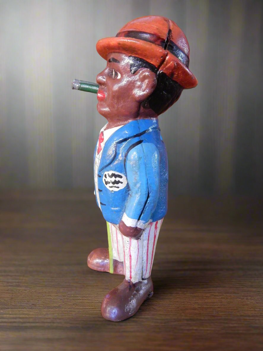 Cast Iron Bank - Americana Smoking Man