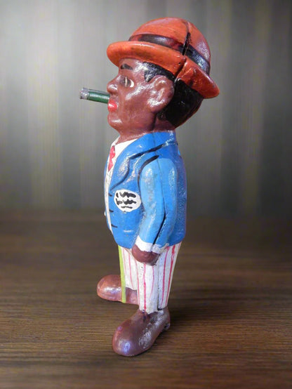 Cast Iron Bank - Americana Smoking Man