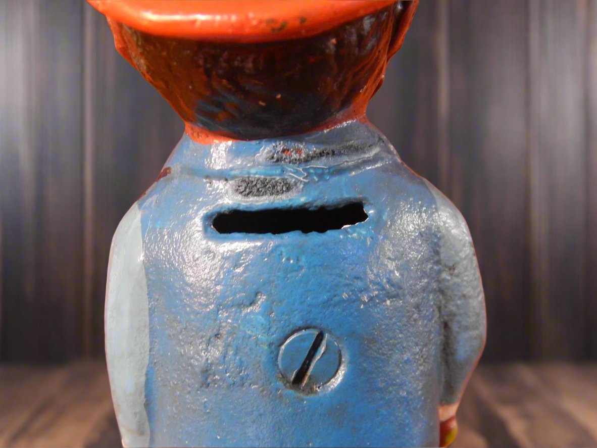 Cast Iron Bank - Americana Smoking Man