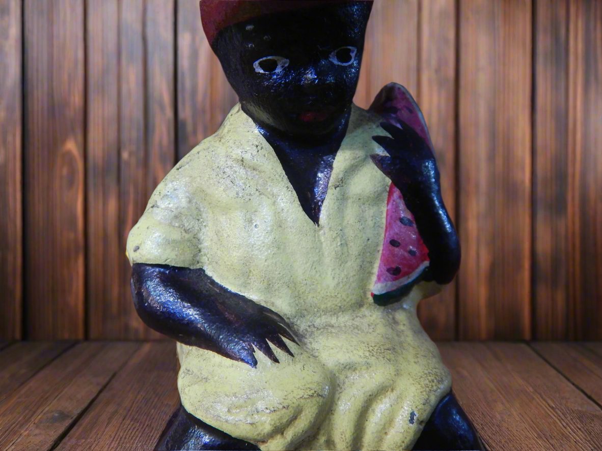 Americana  Bank - Girl On Chamber Pot Eating Watermelon