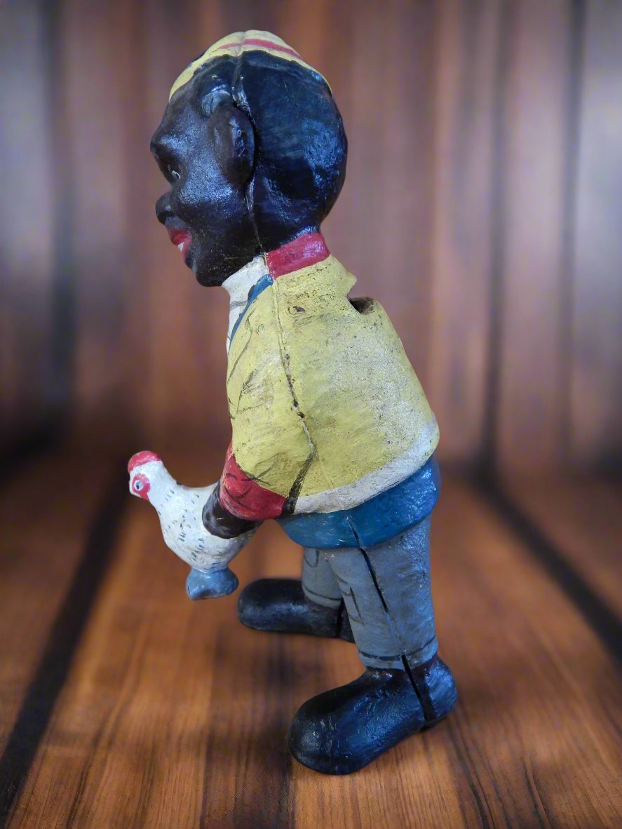 Americana Cast Iron Bank - Americana Chicken Man