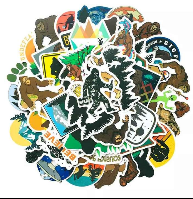 Bigfoot Stickers 3 for $2 Sasquatch Yeti sticker picked randomly