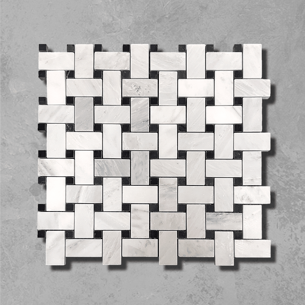 Black and White Basketweave