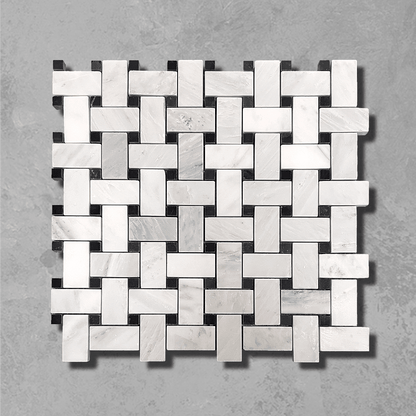 Black and White Basketweave