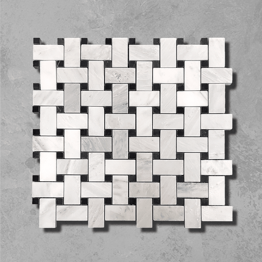 Black and White Basketweave