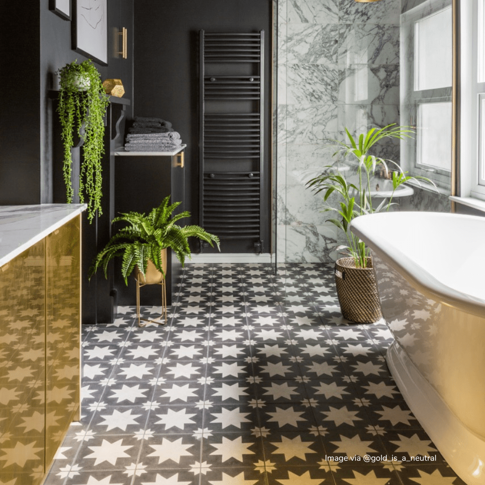 Black Pradena Porcelain Tile