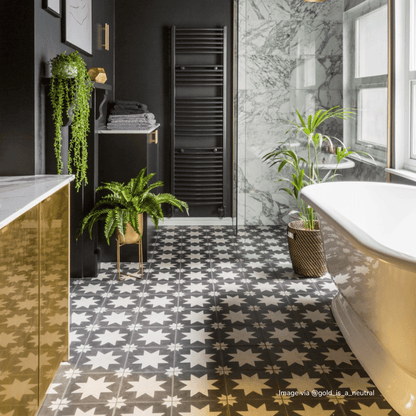 Black Pradena Porcelain Tile