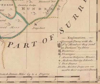 Berkshire Map dated 1756