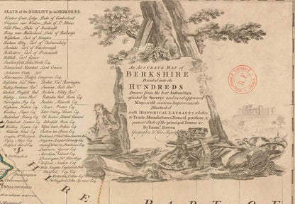 Berkshire Map dated 1756
