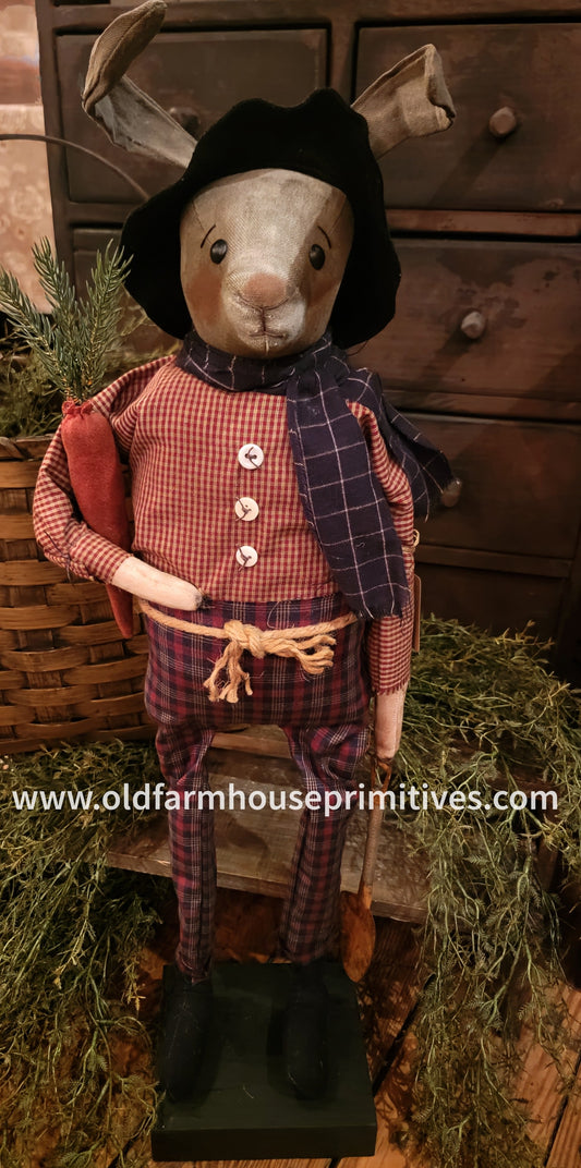 #BILMR-1   Mr. Garden Rabbit With Carrot e?£¤? & Shovel